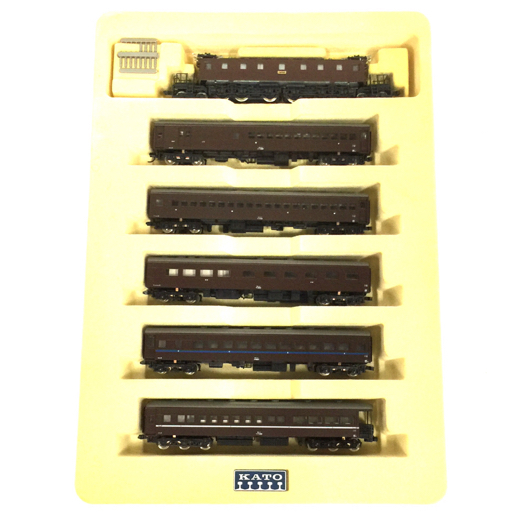 KATO EF57 電気機関車 スロ607 旧型客車 含む Ｎゲージ 鉄道模型 6両まとめセット QR022-228_画像1