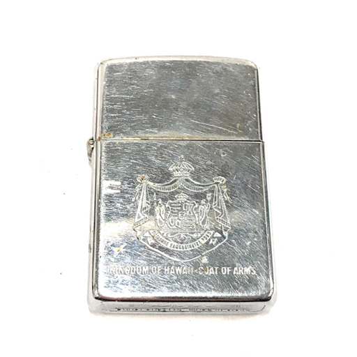 ジッポー オイルライター 英字ロゴ / KINGDOM OF HAWAII / 両面総柄 SVカラー 約5.5×3.8cm 計3点 セット ZIPPO_画像7