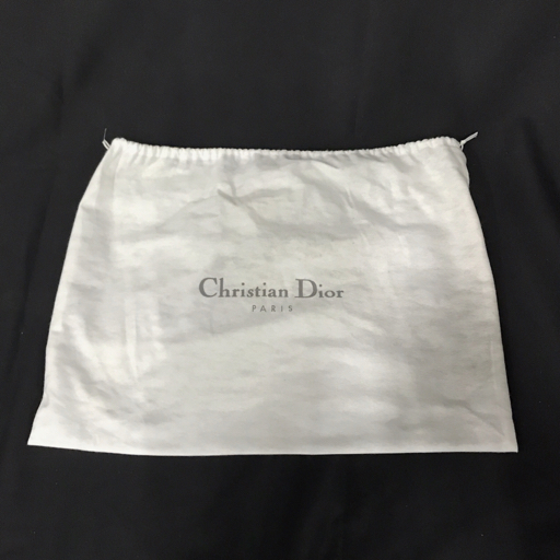 クリスチャンディオール トロッター ショルダーバッグ ジップ レディース ブラック ChristianDior 保存袋付 QR023-584_画像9