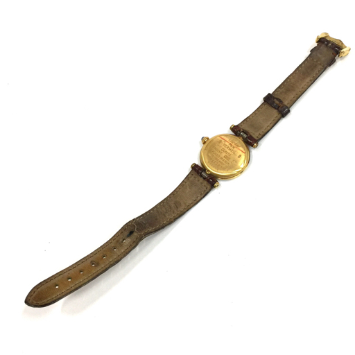 カルティエ マストヴァンドーム ヴェルメイユ 925 クォーツ 腕時計 レディース 純正ベルト 未稼働品 Cartier_画像8