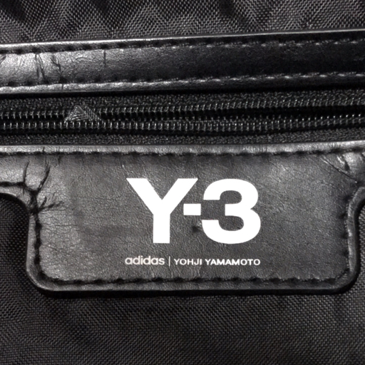 Y-3 アディダス ヨウジヤマモト ナイロン 2way トートバッグ ショルダーバッグ ファスナー開閉 ブラック系 現状品_画像6