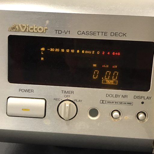 1円 Victor TD-V1 カセットデッキ 通電確認済み ビクター オーディオ機器 C0124-3_画像4