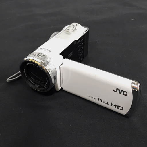 JVCケンウッド Everio FULL HD GZ-HM390-W ビクター デジタルビデオカメラ QR023-371_画像1