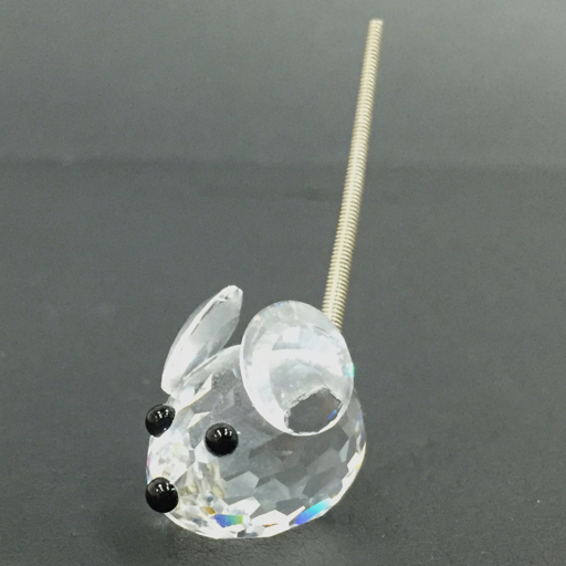 スワロフスキー ネズミ / ネコ / アザラシ クリスタルガラス 置物 計3点 セット SWAROVSKI_画像2
