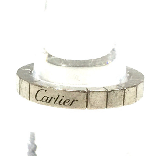 カルティエ 750 ラニエール リング 指輪 #52 12号 6.5g シルバーカラー アクセサリー ジュエリー 小物 Cartier_画像1