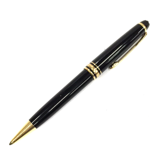 モンブラン マイスターシュテュック ツイスト式 ボールペン インクあり 黒×ゴールドカラー 保存ケース/箱付 QR024-145_画像2