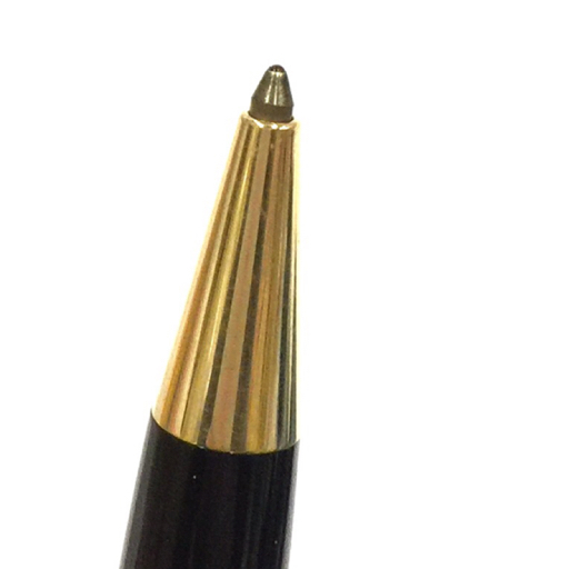 モンブラン マイスターシュテュック ツイスト式 ボールペン インクあり 黒×ゴールドカラー 保存ケース/箱付 QR024-145_画像3