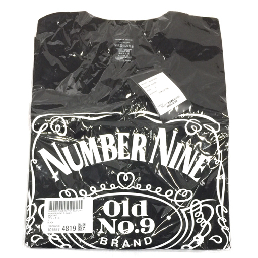 新品同様 NUMBER NINE サイズ3 半袖Tシャツ ロゴ サイズ4 リンゴ プリント コットン メンズ 計2点_画像2