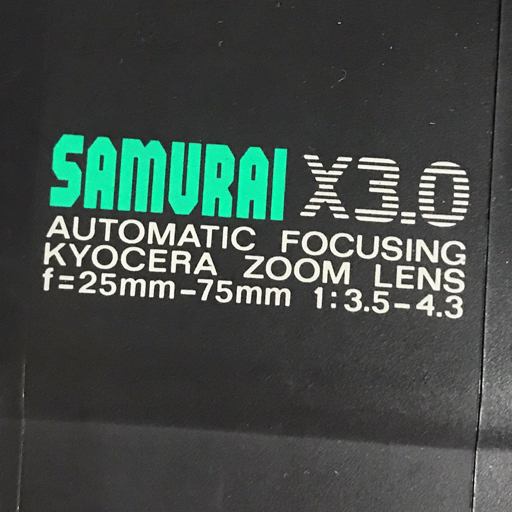 KYOCERA サムライ X3.0 25-75MM F3.5-4.3 コンパクトフィルムカメラ SAMURAI_画像6