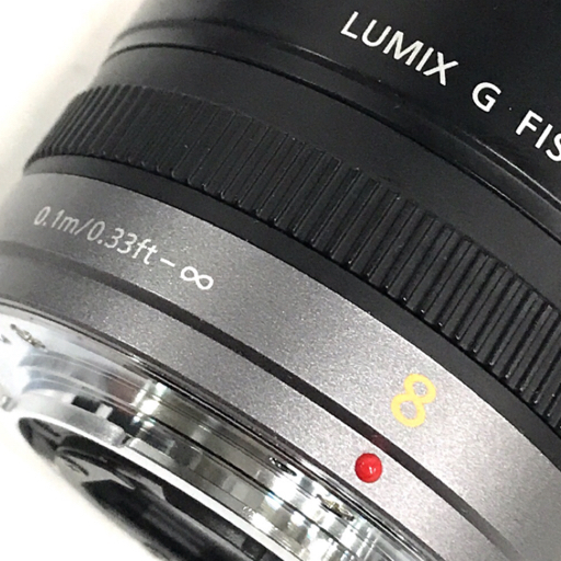 1円 Panasonic LUMIX G FISHEEYE 8mm F3.5 カメラレンズ オートフォーカス C022027_画像7