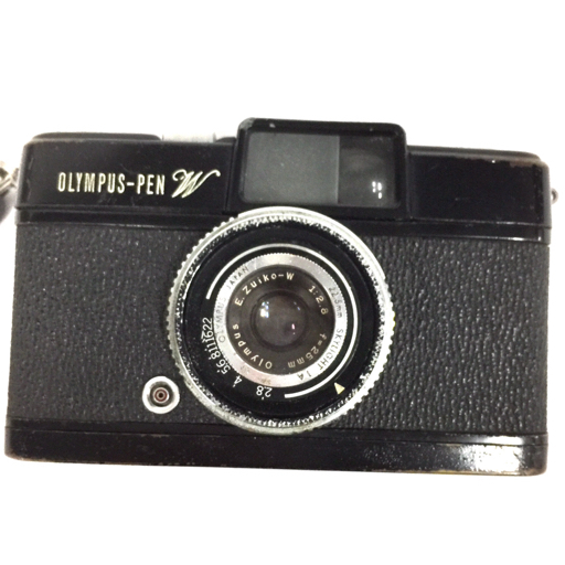 1円 OLYMPUS PEN W E.ZUIKO-W 1:2.8 25mm コンパクトフィルムカメラ C032136_画像2