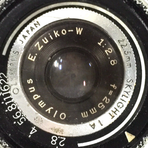 1円 OLYMPUS PEN W E.ZUIKO-W 1:2.8 25mm コンパクトフィルムカメラ C032136_画像7