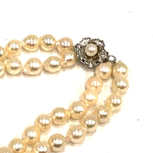 1円 パール 真珠 含 ネックレス 金具 シルバー刻印 含 ホワイト / グレー / ベージュ 等 計4点 アクセ A10725_画像6