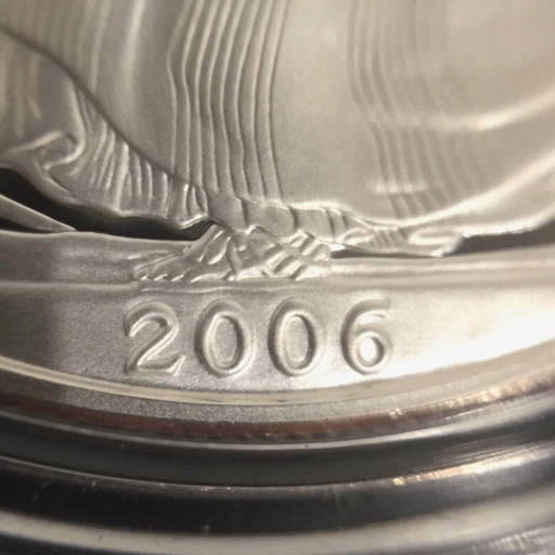 1円 アメリカ USA ウォーキングリバティ 2006年 1ドル コイン 銀貨 重さ31g 直径40.59mm ケース付き_画像3