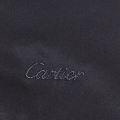 1円 カルティエ ストール ショール フリンジ 全長約175cm 品質表示タグ有 シルク ブラック 付属品有 Cartier_画像4