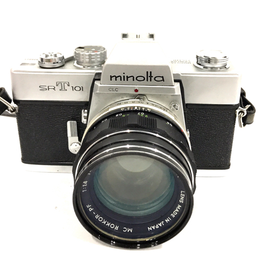 1円 MINOLTA SRT101 MC ROKKOR-PF 1:1.4 58mm 一眼レフ フィルムカメラ レンズ ミノルタ_画像2