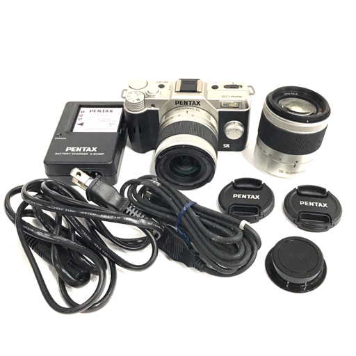 1円 PENTAX Q10 SMC PENTAX 1:2.8-4.5 5-15mm 1:2.8 15-45mm ミラーレス一眼 デジタルカメラ L031750_画像1