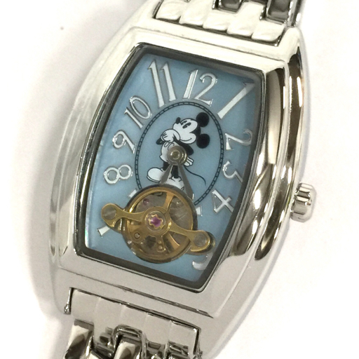 ディズニー ミッキーマウス 自動巻 腕時計 ブレスレット付き 不動品 含む ファッション小物 計2点 セット_画像2
