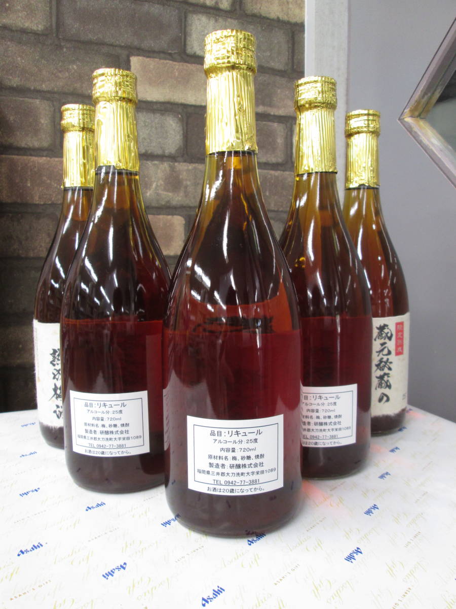 [ cheap stock disposal!].. warehouse origin . warehouse. .. plum wine 25% 720ml×6 pcs set 