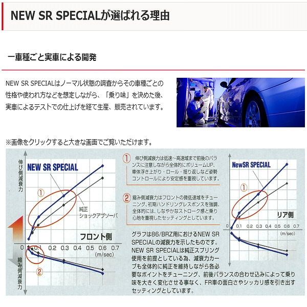 (個人宅配送可) KYB カヤバ NEW SR SPECIAL (1台分) ゼスト/ゼストスポーツ JE1 (2WD 06/03-)(W/Wターボ不可) (NS-53571065)_画像3