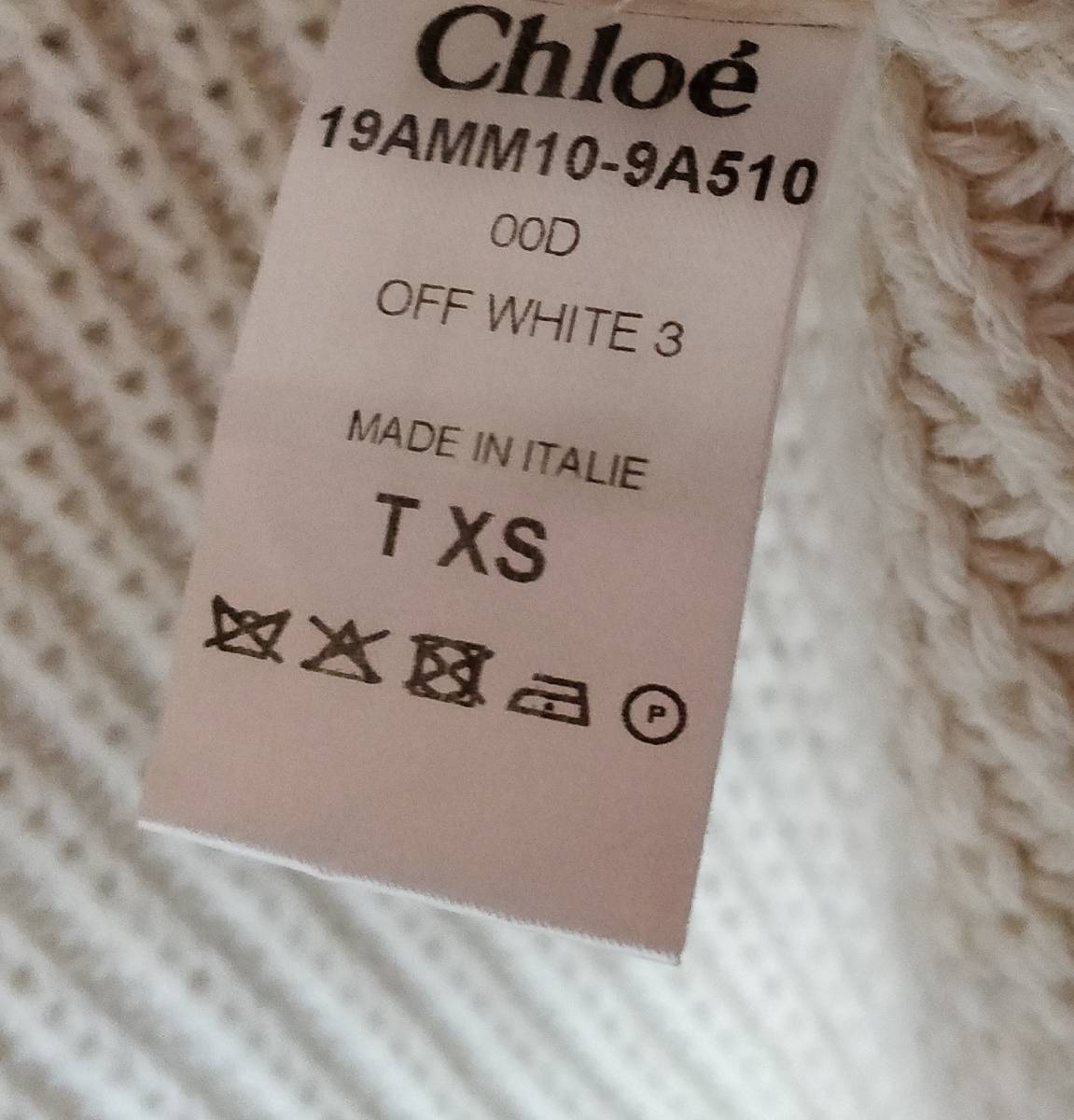 CHLOE Chloe wool alpaca Blend coat ta-toru neck knitted cardigan alpaca . high class 