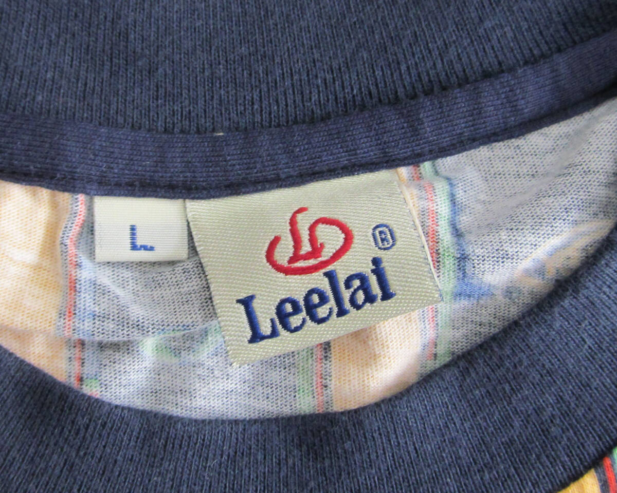 Leelai 総柄 半袖 Tシャツ L d64の画像4