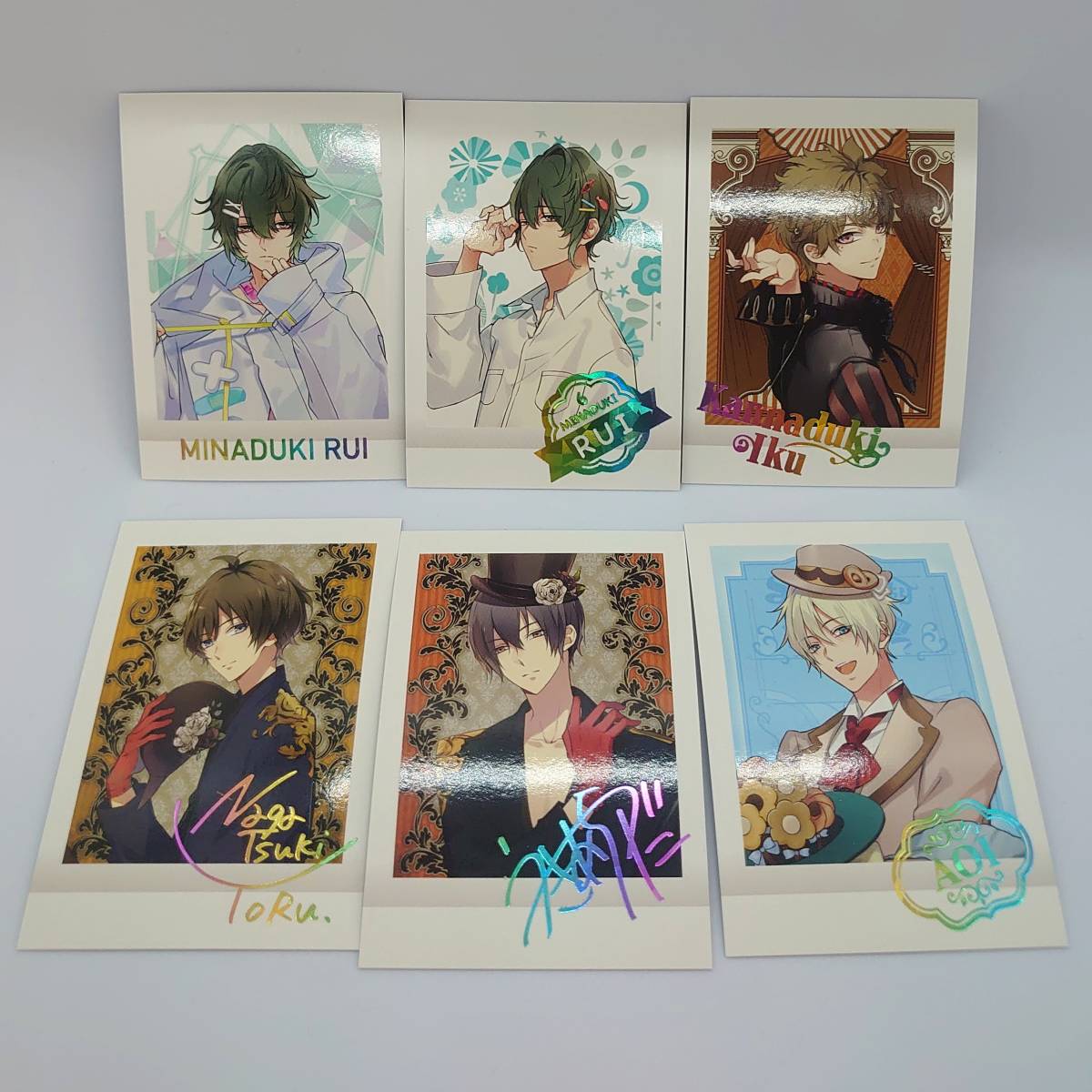 ツキウタ/ツキプロ Six Gravity Procellarum ぱしゃこれPREMIUM 卯月新・皐月葵・水無月涙・長月夜・神無月郁 6枚セット_画像1