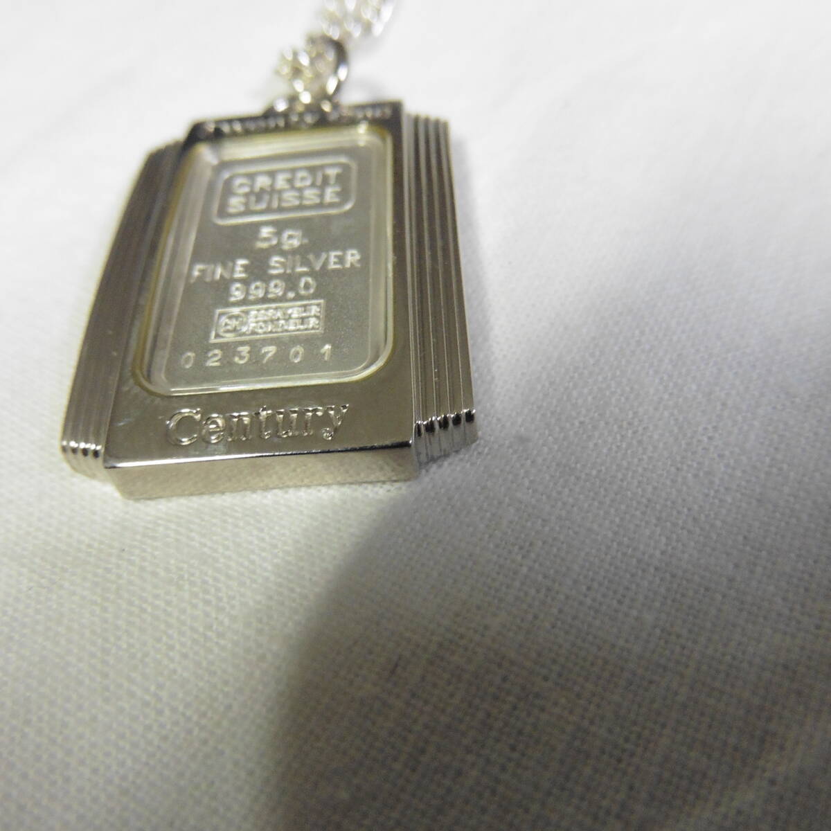 CREDIT SUISSE 5g FINE SILVER 999.0 Twenty One Century 023701の画像4