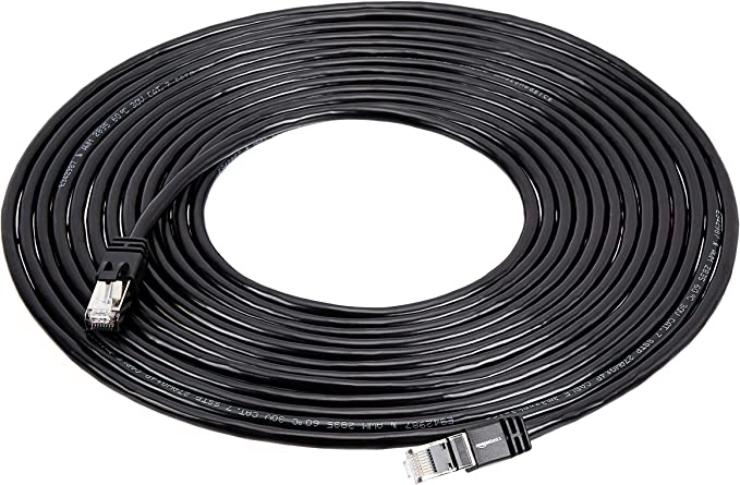 ** возможно не использовался -JUNK PC PARTS** Amazon Basics Cat7 Gigabit Ethernet Patch Internet Cable[ Black 7.6m 5-Pack ]- быстрое решение иметь *.