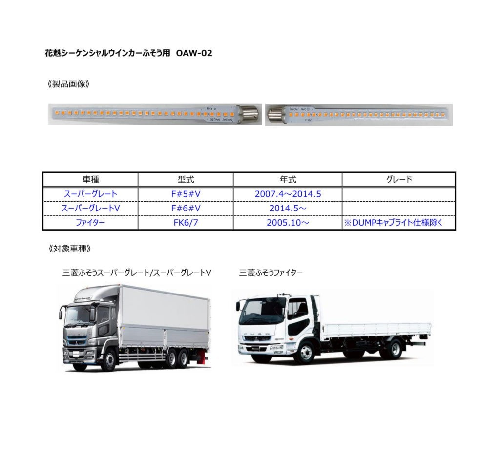 花魁 LED シーケンシャル ウィンカー バルブ 三菱ふそう フロント ターンランプ ウィンカー 左右 2個 セット トラック OAW-02_画像6