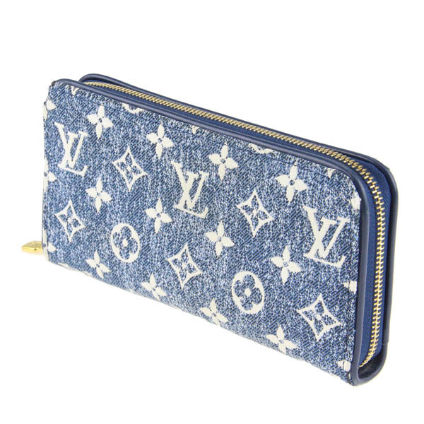 LV/ルイヴィトン モノグラム ジャカード デニム ジッピーウォレット M81226 ラウンドファスナー長財布 マリーヌ[NEW]★04BA33_画像2