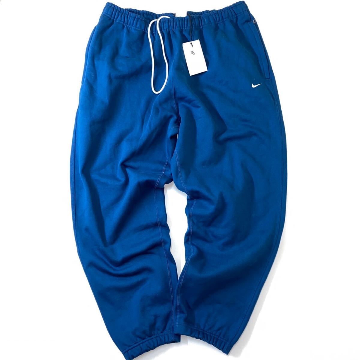 【新品】Nike solo swoosh fleece pants 'Blue'ナイキ NRG ソロ スウッシュ フリース パンツ （DA0330-460）青2XL_画像2