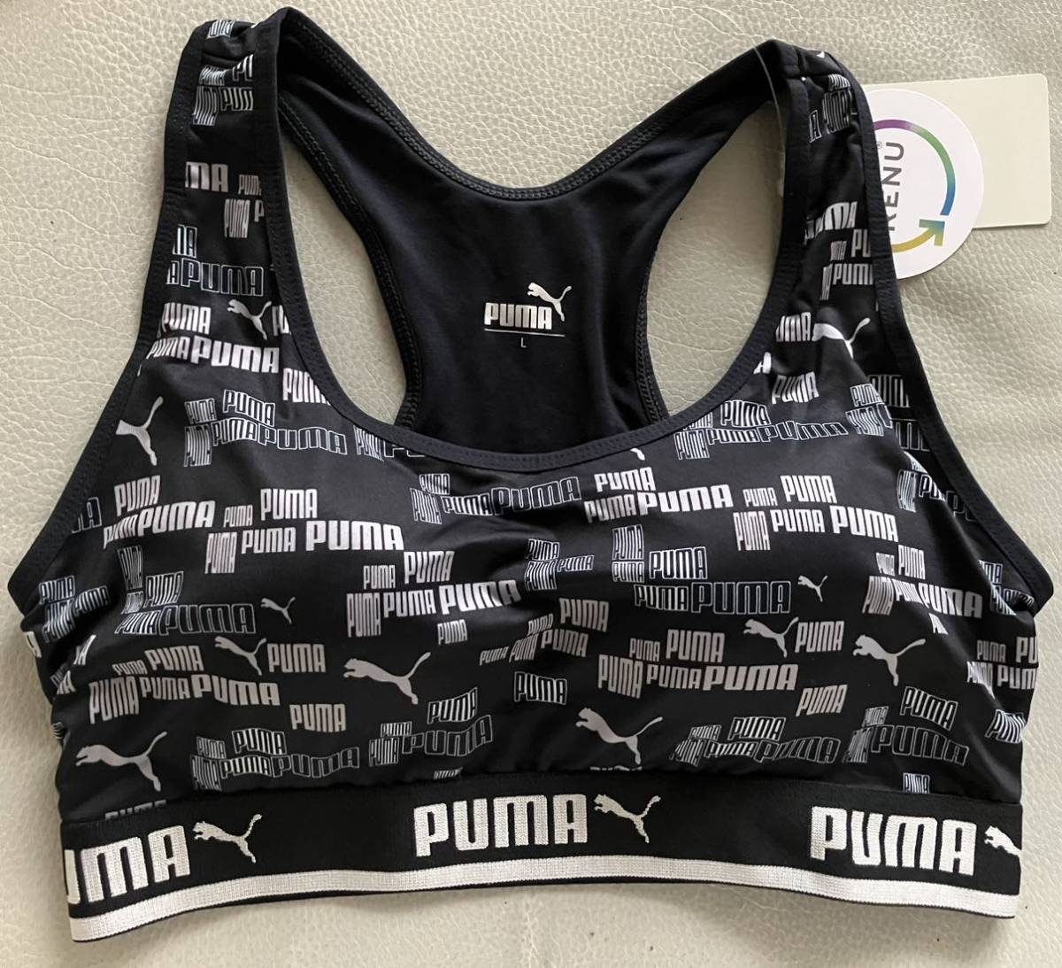 * new goods *puma Puma print brassiere sports bra L size *