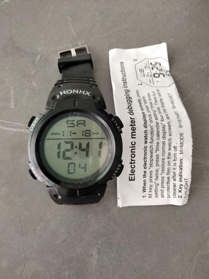 HONHX 腕時計 デジタル3気圧防水 腕時計 ダイバーズウォッチ_画像4
