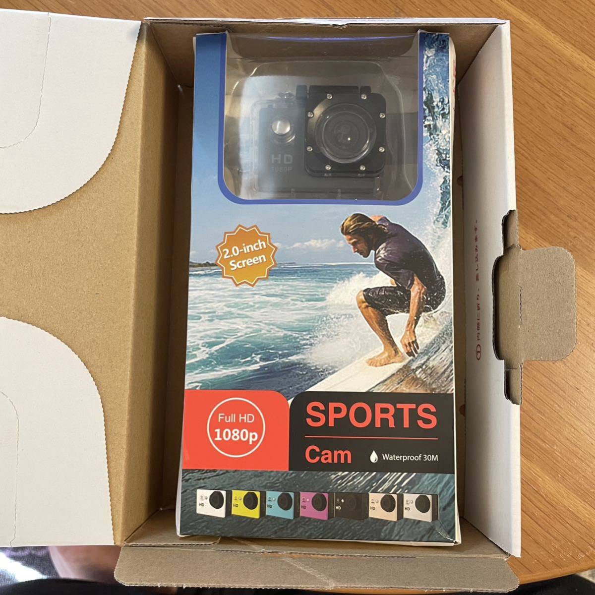 【中古・送料込】1080p SPORTS Cam Waterproof 30M 2.0-inch Screen _ゆうパケットプラスで送付します。