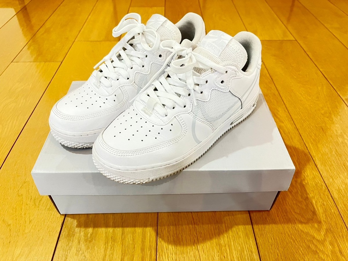 超希少品 26cm NIKE AIR FORCE REACT ナイキ エアフォースリアクト CT1020 101ホワイト（supreme ）_画像2