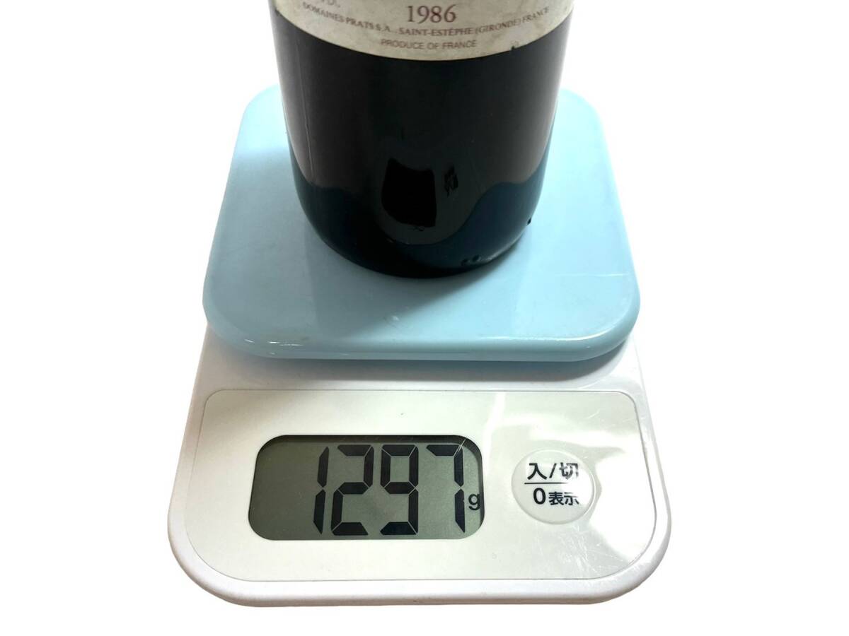 ■【未開栓】CHATEAU COS D'ESTOURNEL/シャトー・コス・デストゥルネル 1986 750ml 12.5% ワイン フランス ボルドー お酒 古酒 (45825TT3)_画像8