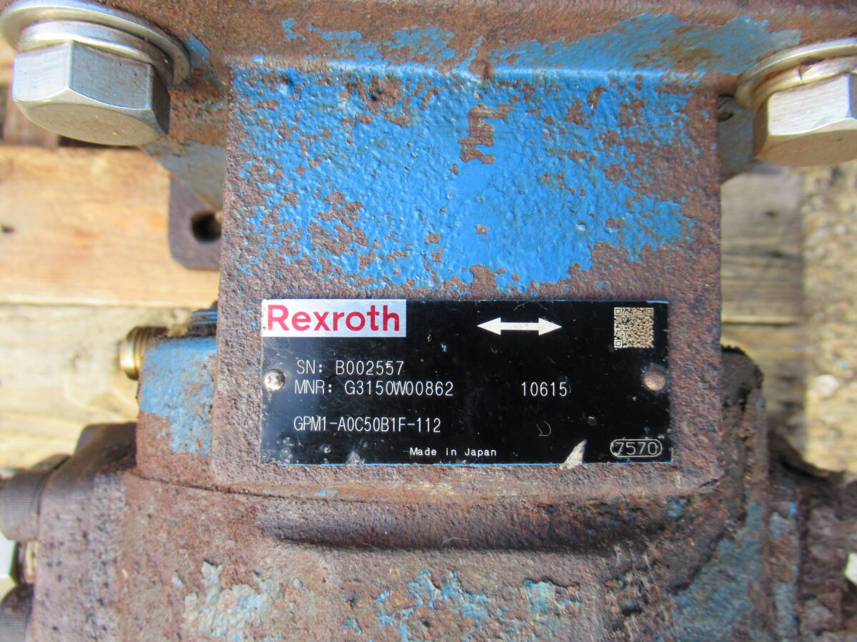Bibian 比比昂- □動画有油圧ポンプBosch Rexroth GPM1-A0C50B1F Bibian 比比昂- □動画有油圧ポンプBosch Rexroth GPM1-A0C50B1F
