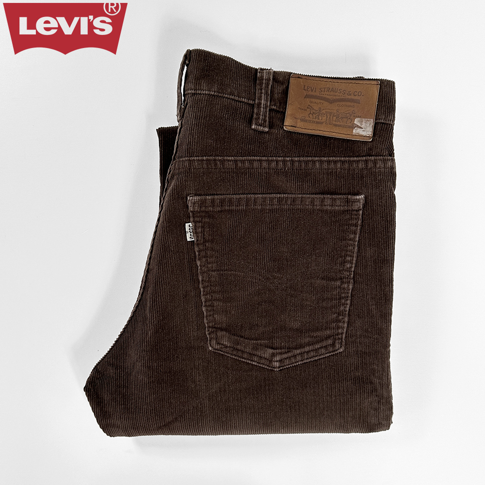 80s ビンテージ◎USA製 Levi's 希少 509 1778 極上 美品 コーデュロイ パンツ W33 焦茶 ブラウン 83年製 リーバイス アメリカ製 米国製 519