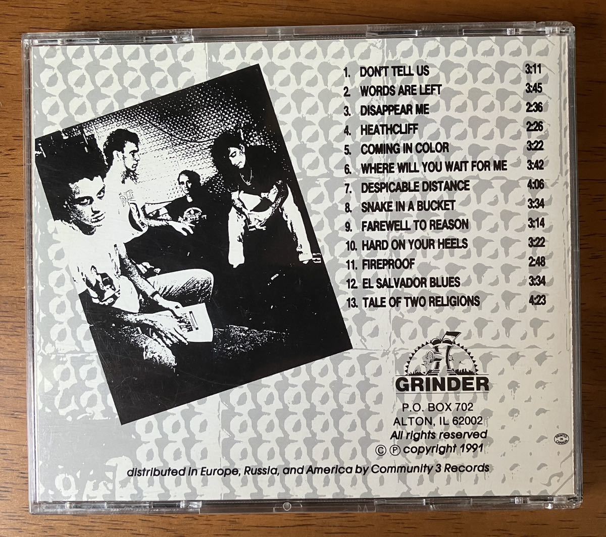 「Farewell to Reason」the BISHOPS ビショップス 輸入盤CD 1991年発 US オルタナ ポストパンク_画像2