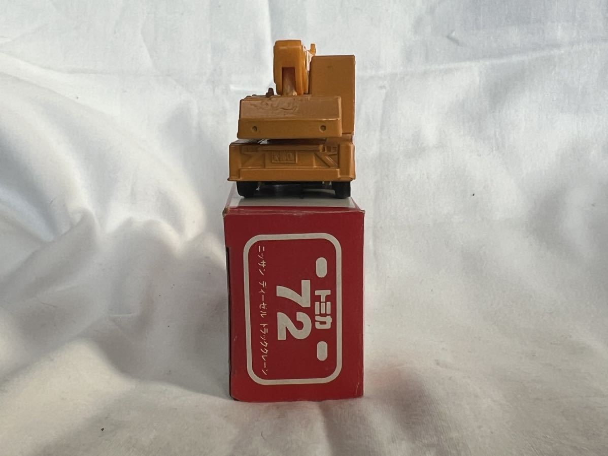 【美品】日本製 赤箱トミカNo.72 ニッサン ディーゼル トラッククレーン 絶版トミカ _画像4