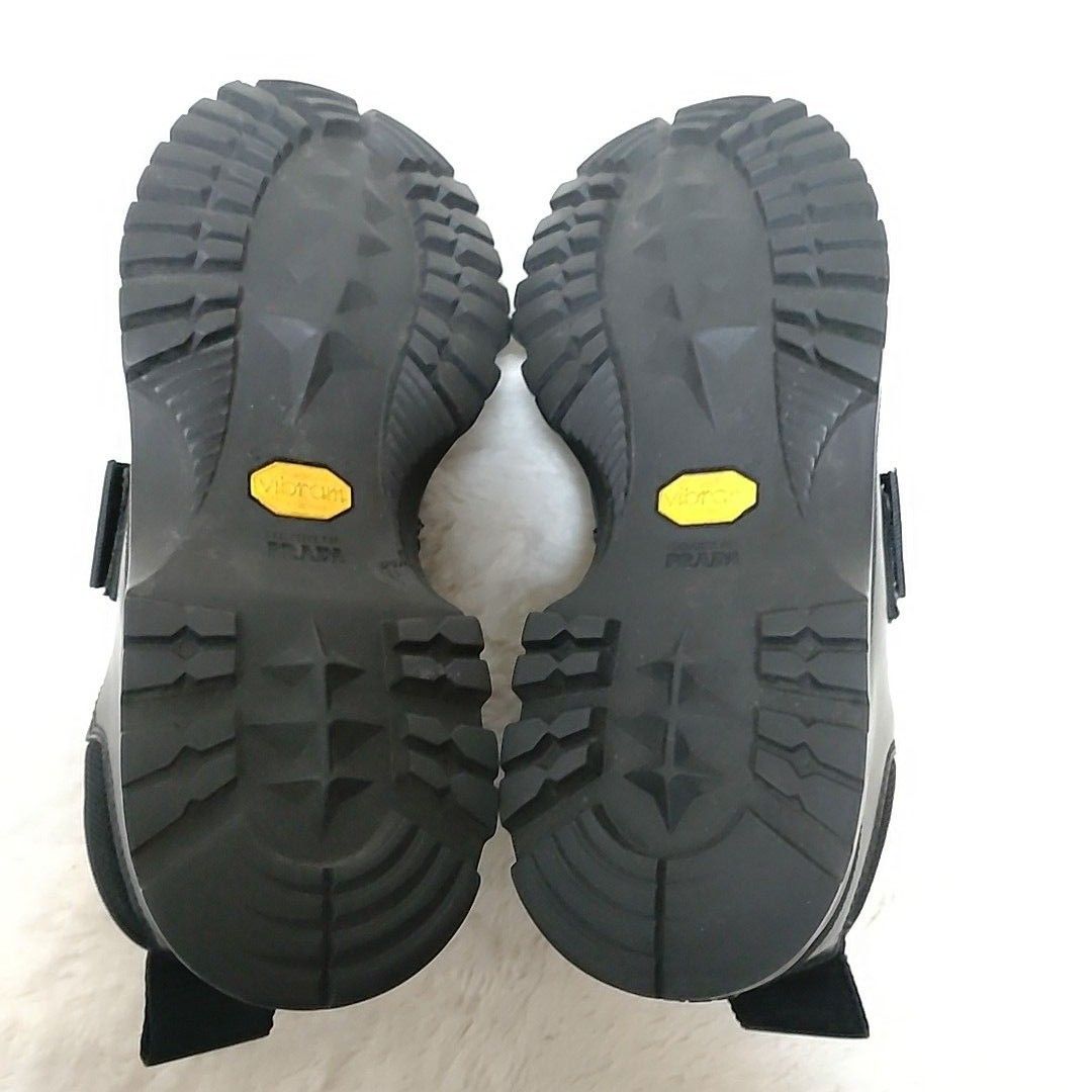 良品】PRADA プラダ ベルクロブーツ チャッカブーツ 革靴 良品】PRADA プラダ ベルクロブーツ チャッカブーツ 革靴