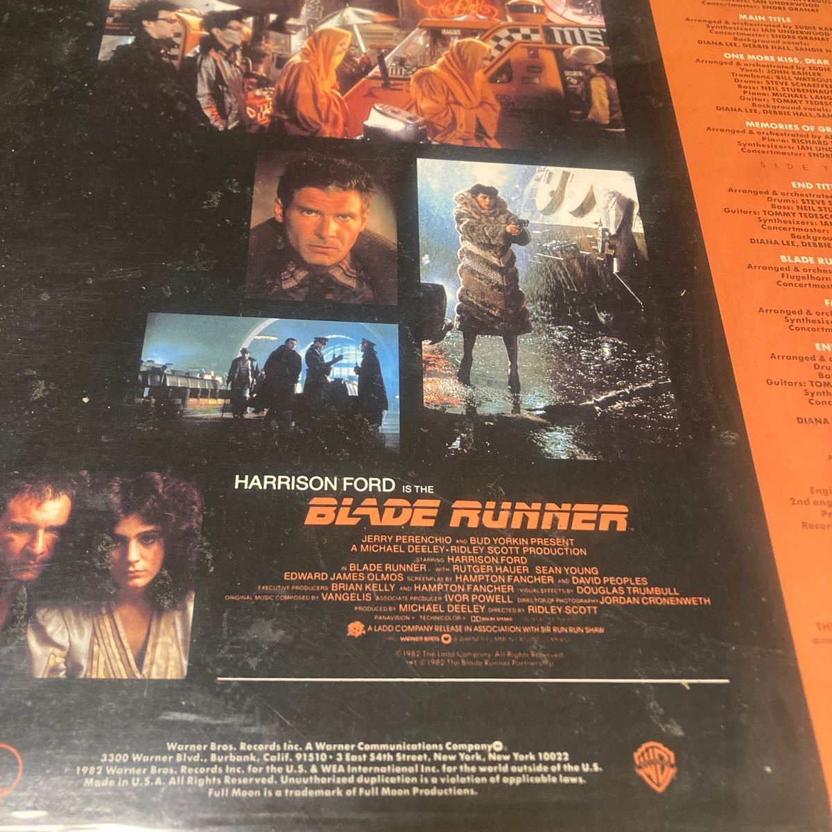 Vangelis Blade Runner 映画BLADE RUNNERサントラ THEO PARRISH名曲元ネタ 12インチの画像2