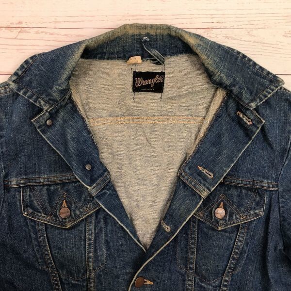 70s-80sビンテージUSA製 Wrangler/ラングラー デニムジャケット 70s-80sビンテージUSA製 Wrangler/ラングラー デニムジャケット