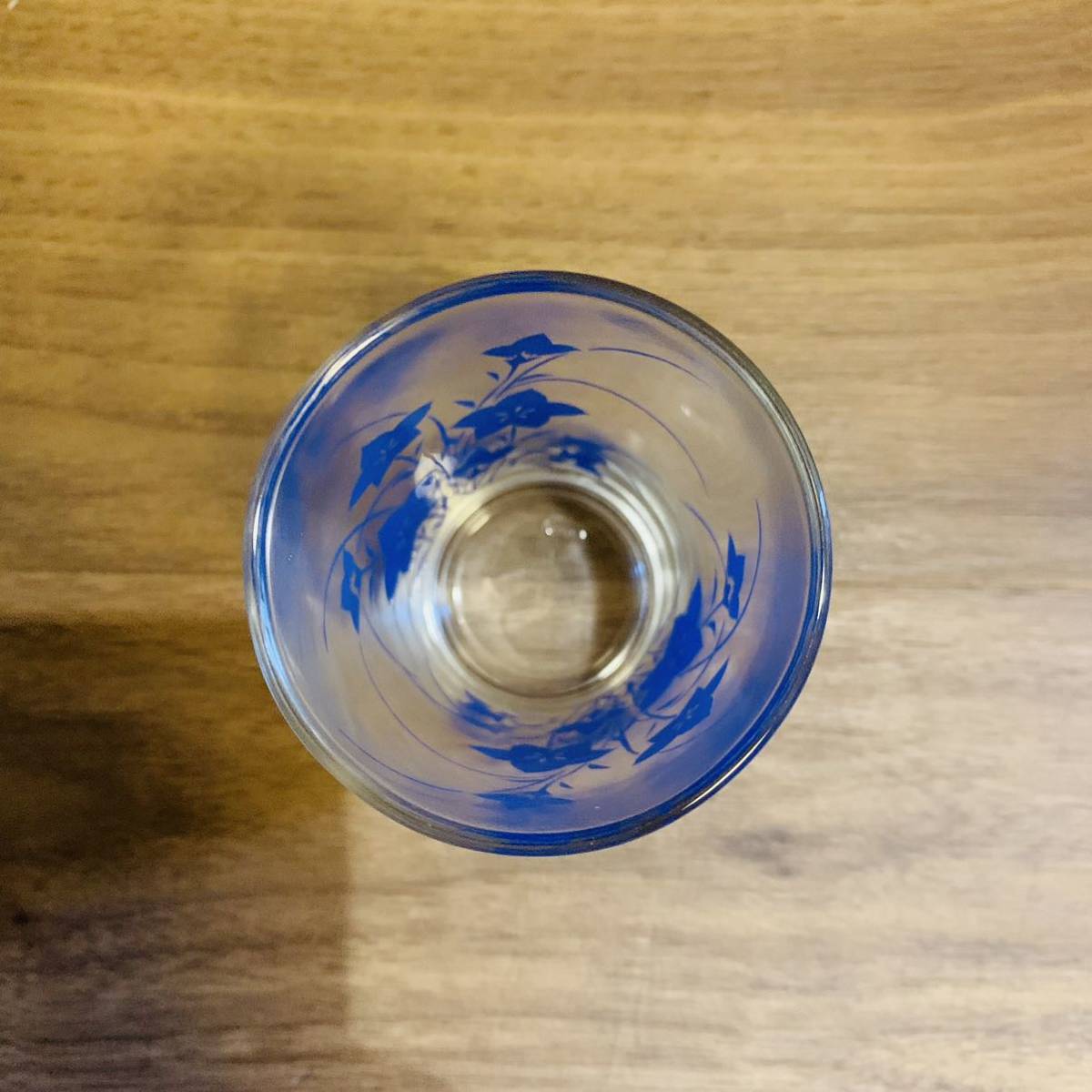 未使用 昭和レトロ ポップ 東洋ガラス 花柄 タンブラー グラス 5個セット T印 高さ約10cm 当時物_画像3