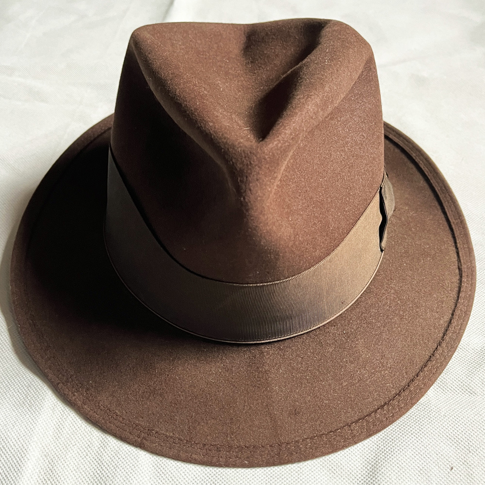 レア! 50's STETSON 58CM ROYAL DELUXE ロイヤルデラックス ステットソン USA VINTAGE HAT ヴィンテージ ハット レア ダークブラウン BROWN_画像2