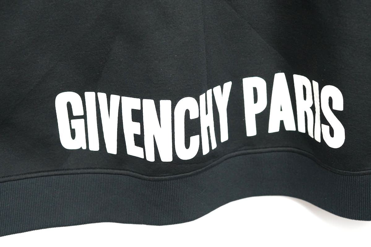 GIVENCHY ジバンシィ ネオプレン オーバーサイズ フロントジップ パーカー ジャケット ブラック 34サイズの画像8