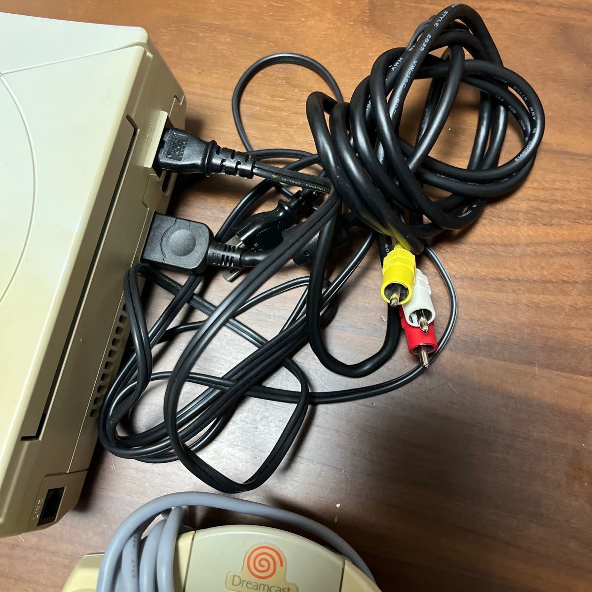 動作未確認 Dreamcast ドリームキャスト 本体 HKT-7100 + コントローラー + AVケーブル付 セガ SEGAの画像3