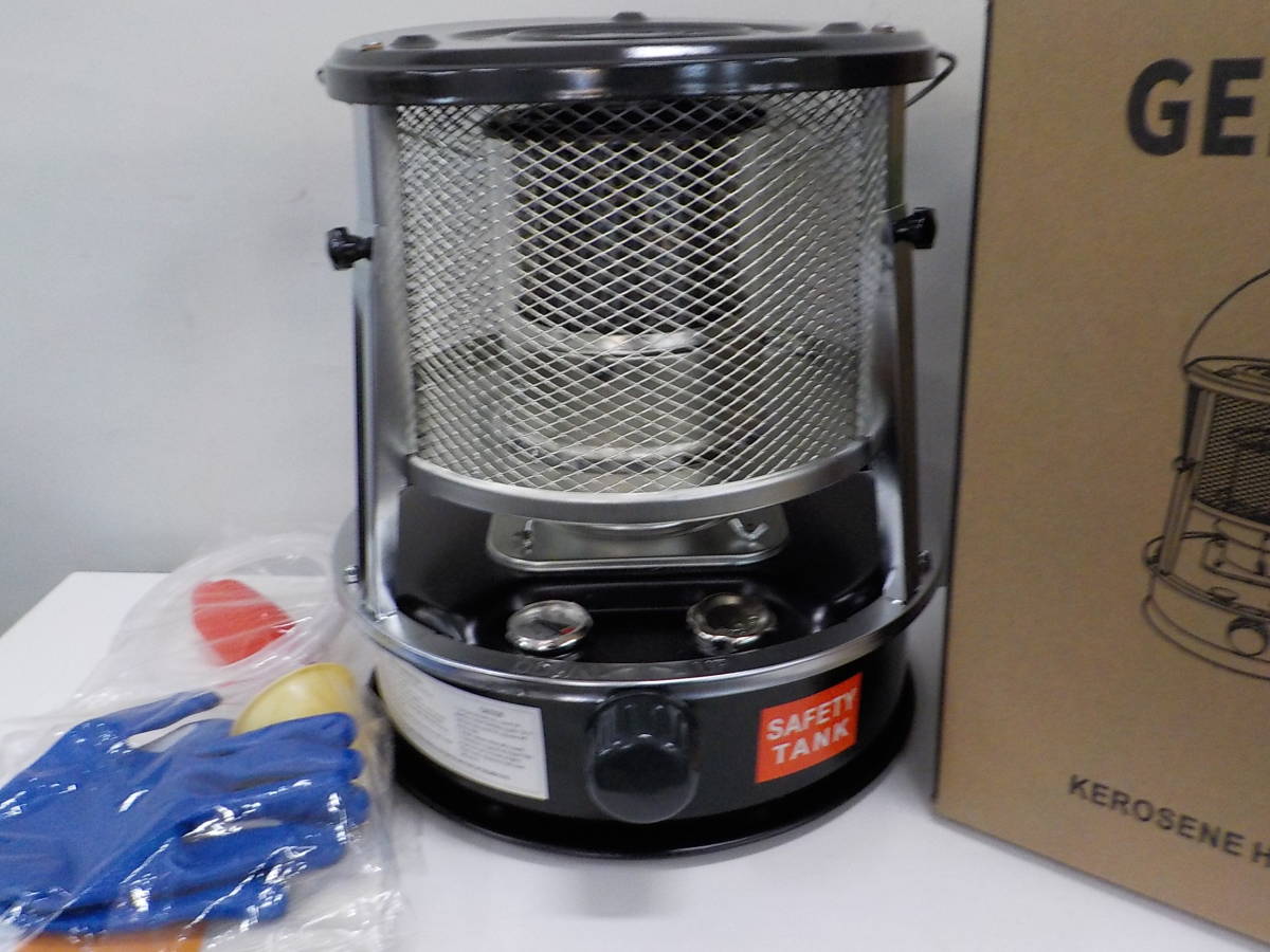 美品♪ Kerosene heater DMY-002 ヒーター ポータブルヒーター 暖房機器 暖房器具 暖房 アウトドア　ブラック　4.6L_画像1