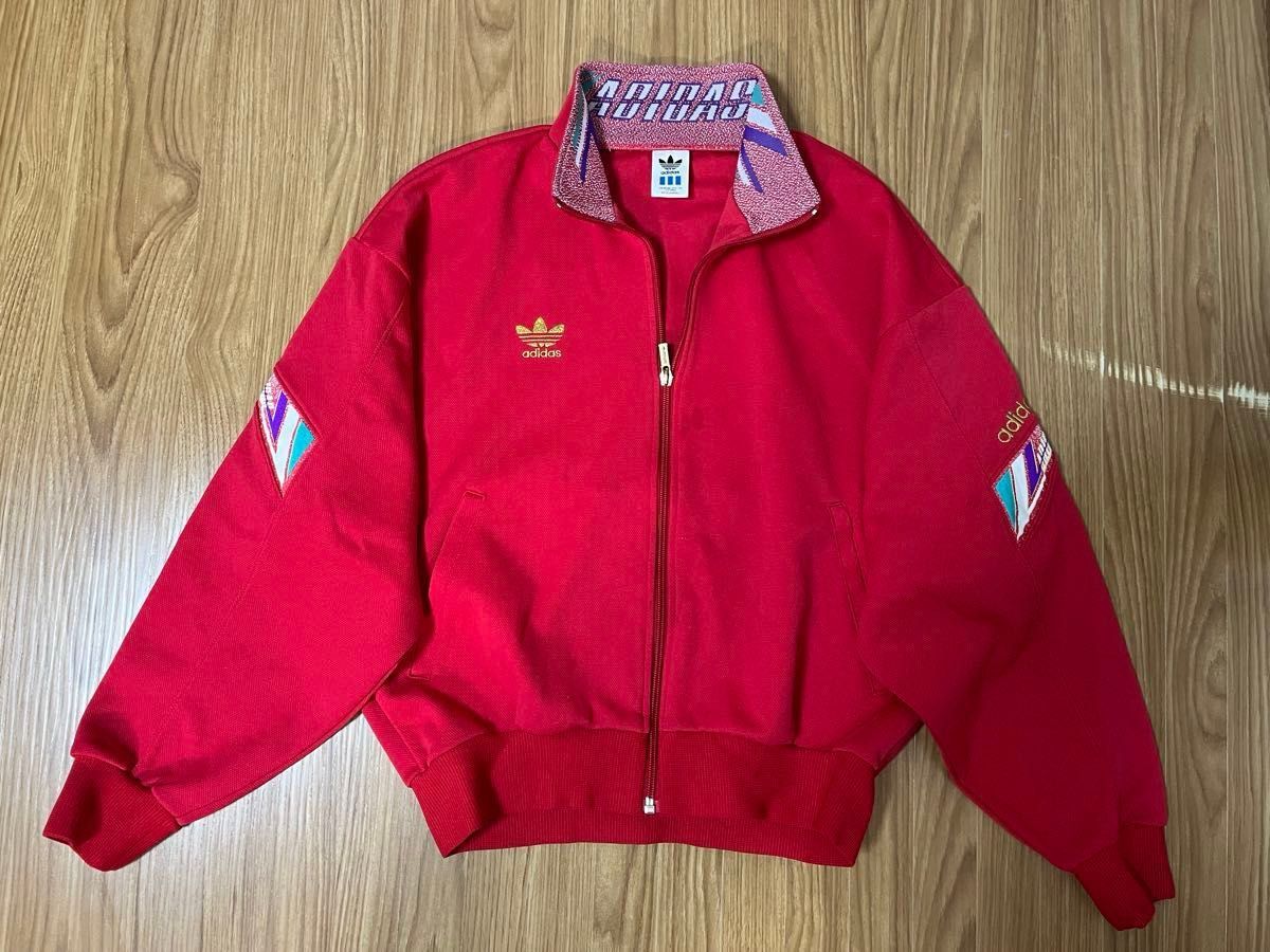 古着 adidas ジャージ 上下セット Lサイズ 赤 ヴィンテージ 古着 adidas ジャージ 上下セット Lサイズ 赤 ヴィンテージ